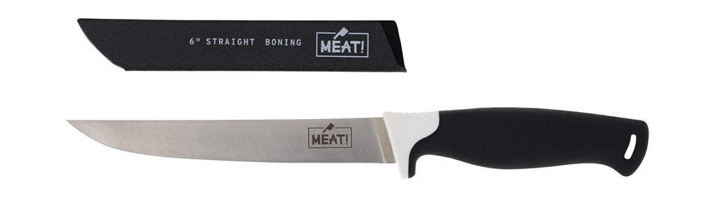 Meat! 1205582 6" Straight Boning Butcher Knife