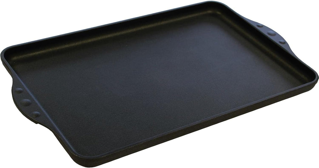 Eurolux Premium griddle 43 x 28 x 2,5 cm, smooth, half-grooved or grooved, Induction friendly, Made in Germany