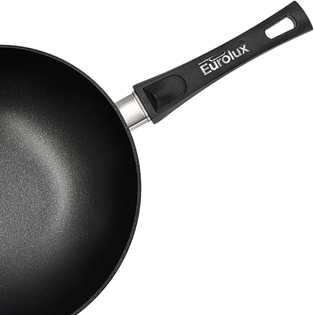 Eurolux Premium Alex Wahi Wok, Ø 30 cm - Induction friendly, Removable handle, Made in Germany