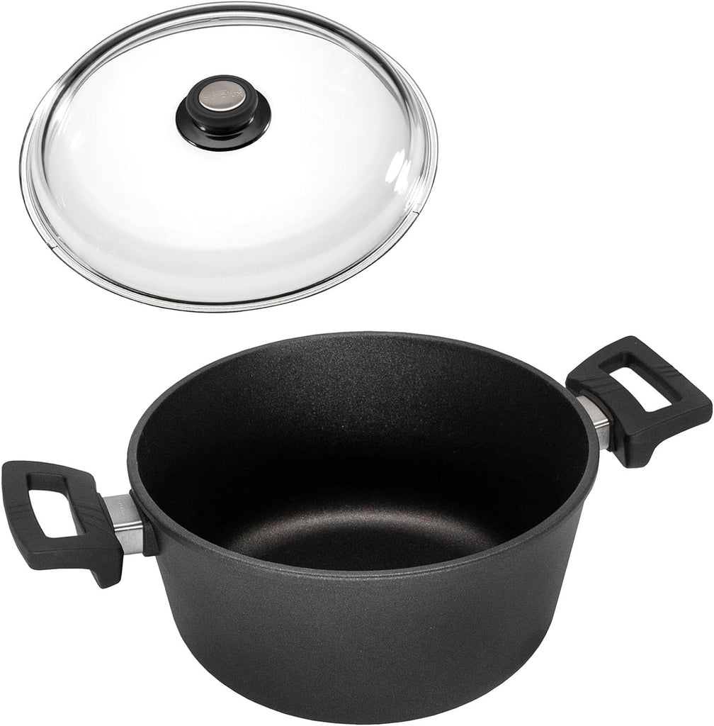 Eurolux premium cooking pot, Ø 24, & 28 cm, Induction friendly, Including lid, Made in Germany