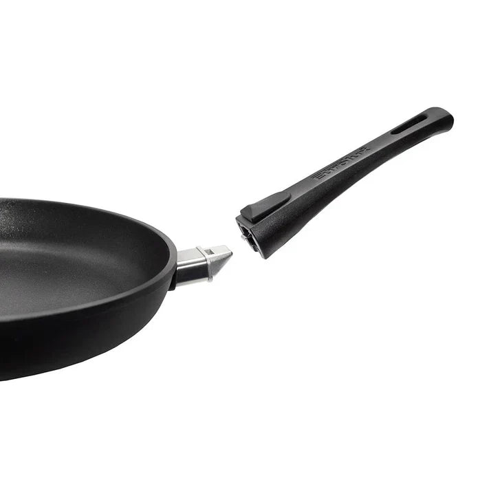 Eurolux Premium Sauté pan Ø 24, 26, & 28 cm, 7 cm high, With detachable handle, Induction friendly