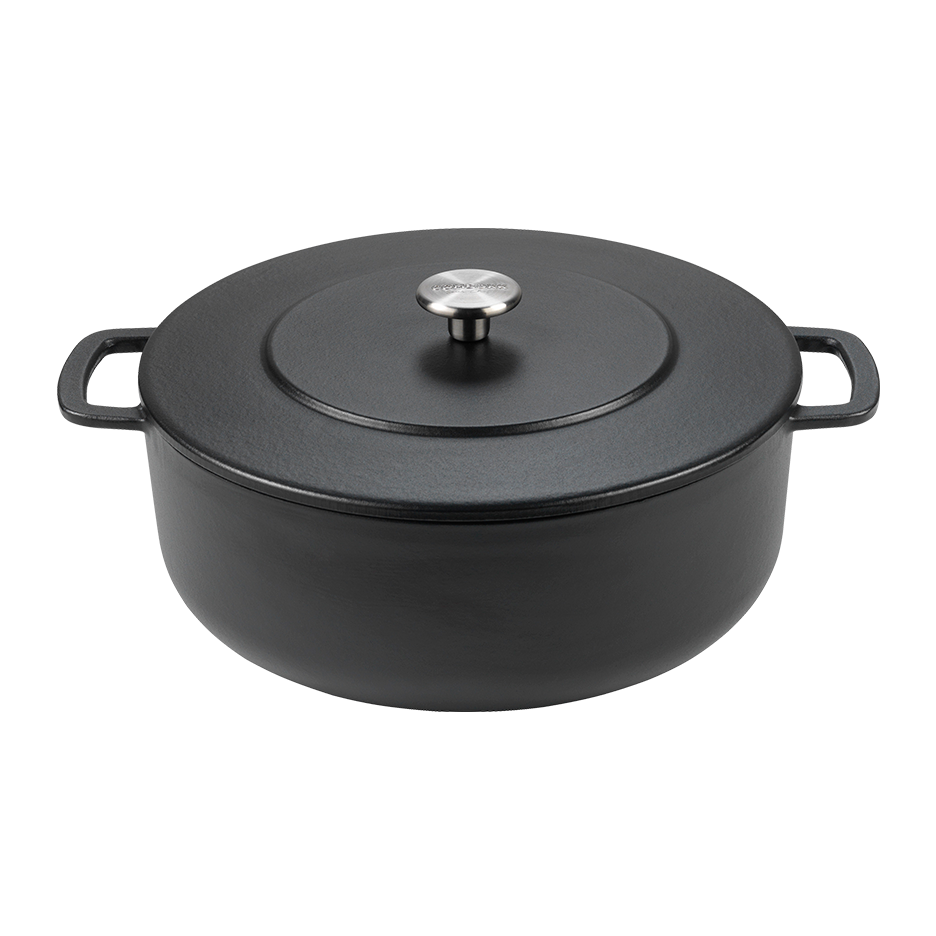 SOUS-CHEF ENAMELLED CAST IRON DUTCH OVEN 28CM BLACK